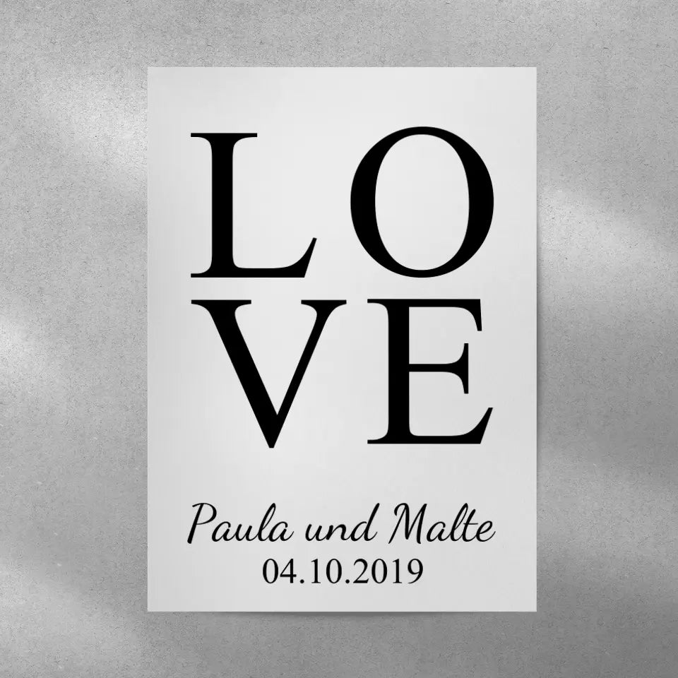LOVE Poster - für die Familie