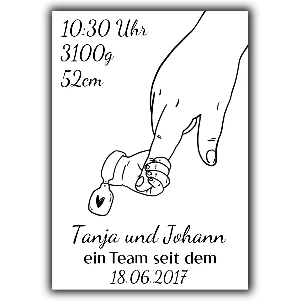 Alleinerziehendes Elternteil Poster - für die Geburt
