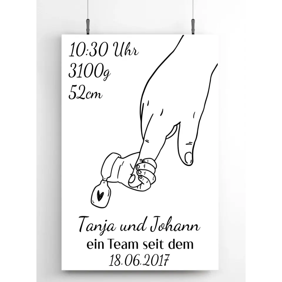 Alleinerziehendes Elternteil Poster - für die Geburt