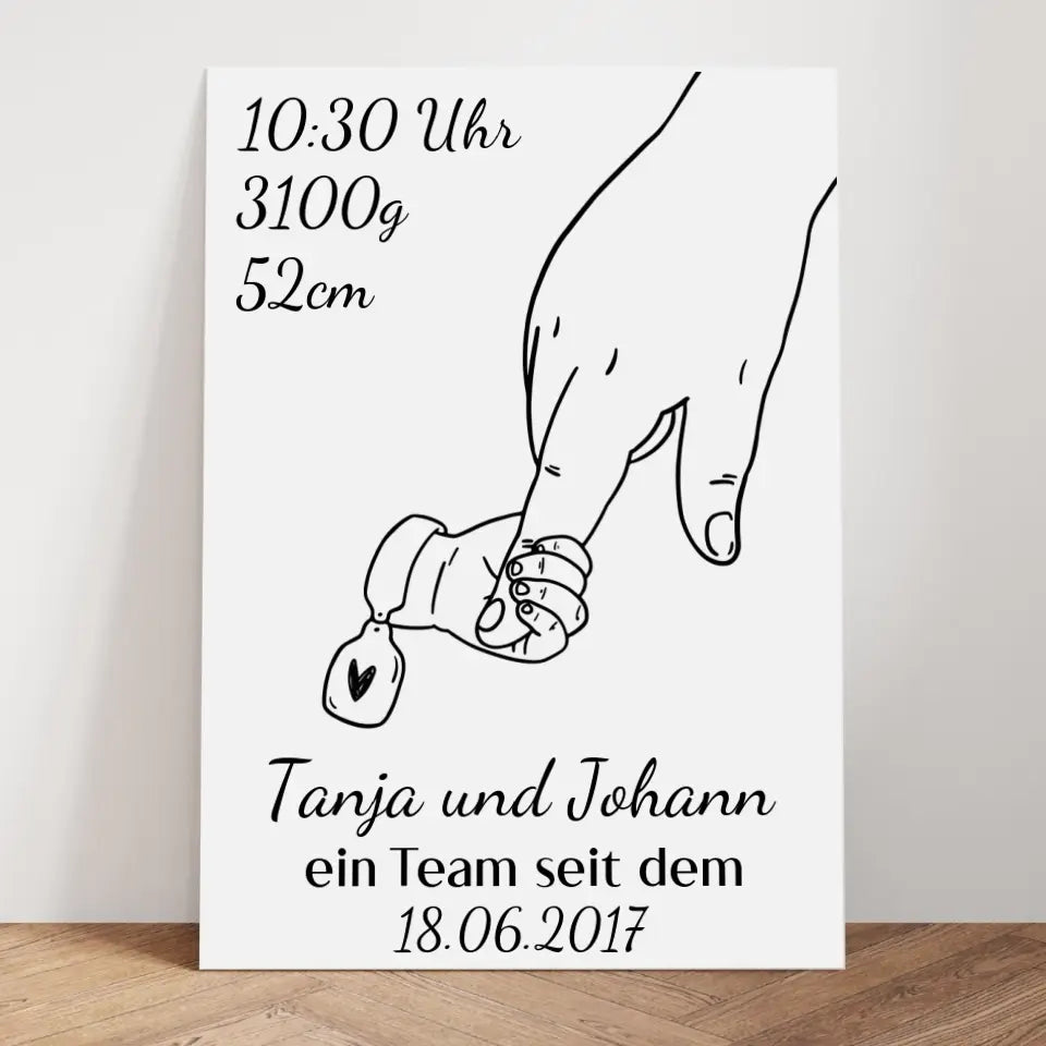 Alleinerziehendes Elternteil Poster - für die Geburt