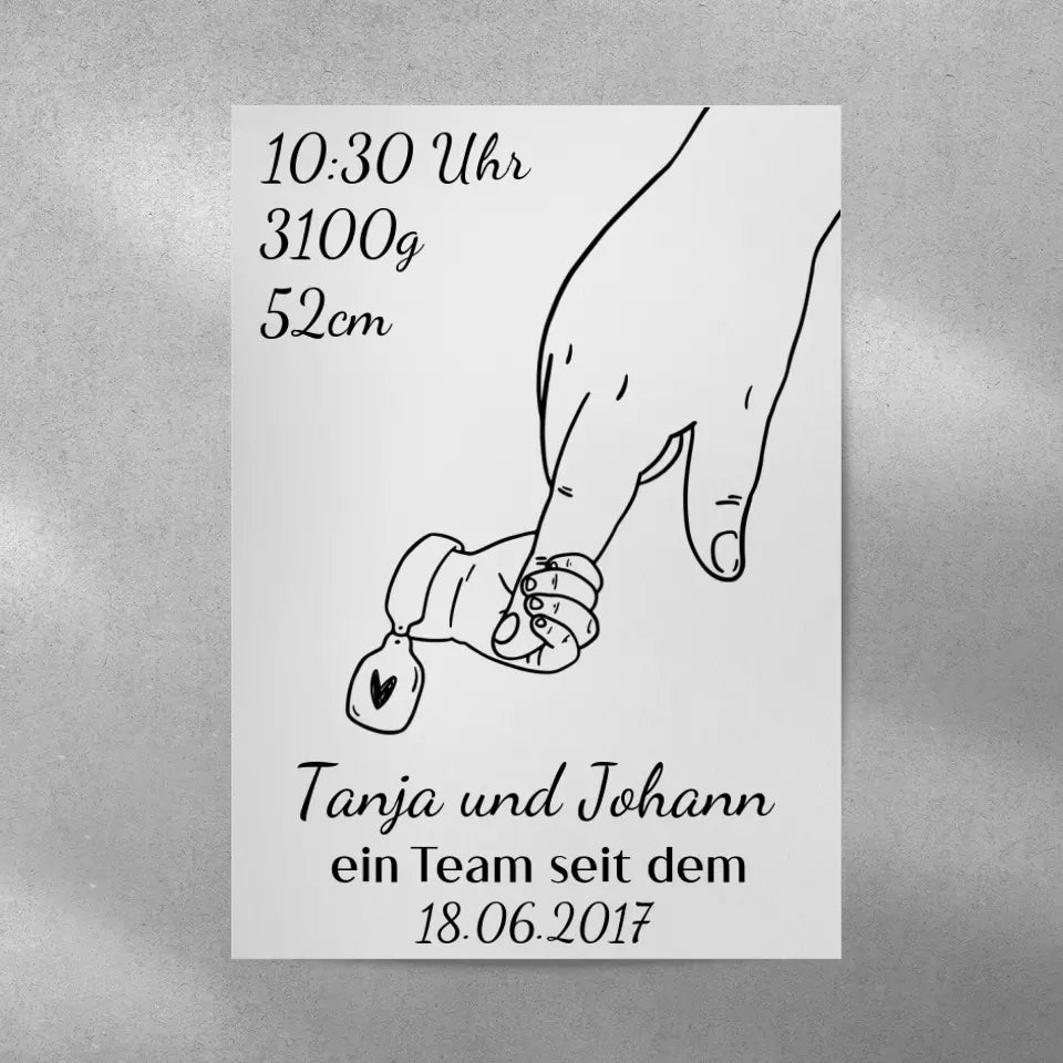 Alleinerziehendes Elternteil Poster - für die Geburt