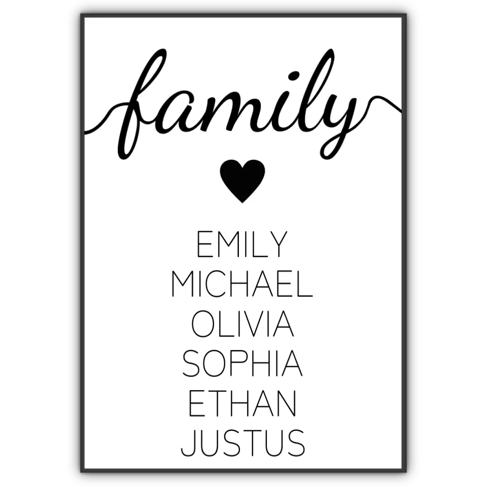 family Poster - für die Familie