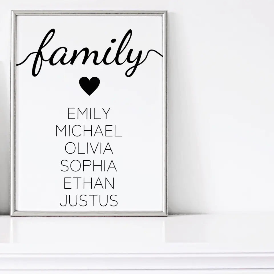 family Poster - für die Familie