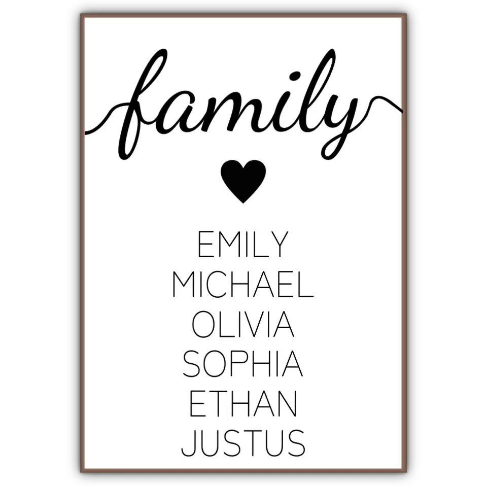 family Poster - für die Familie