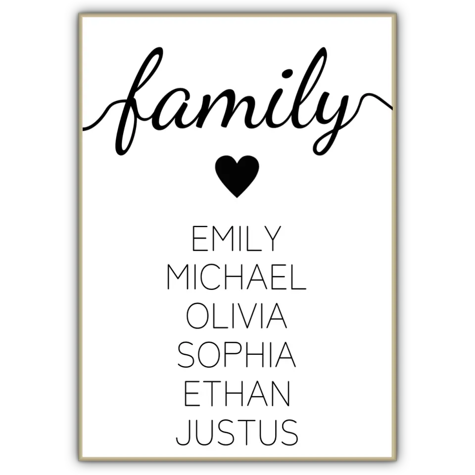 family Poster - für die Familie