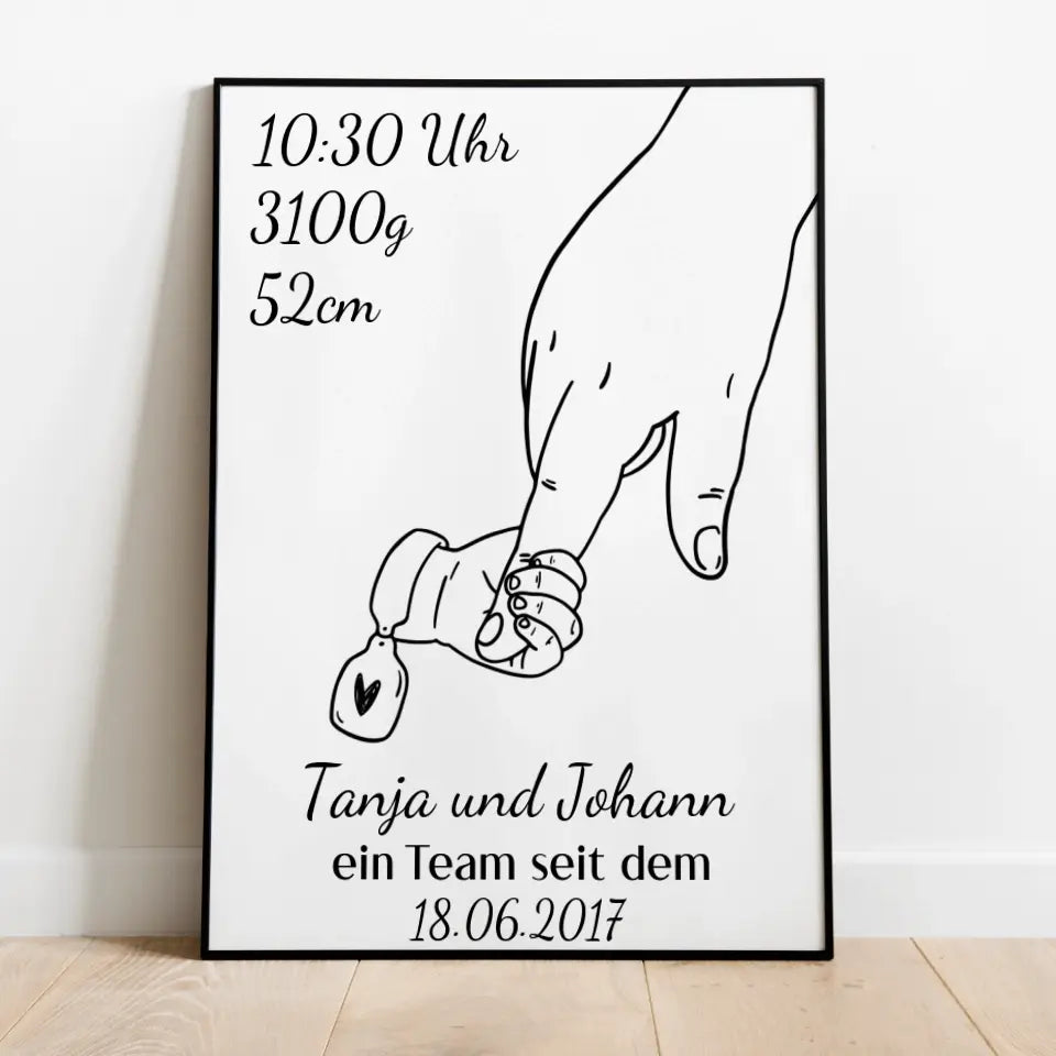 Alleinerziehendes Elternteil Poster - für die Geburt