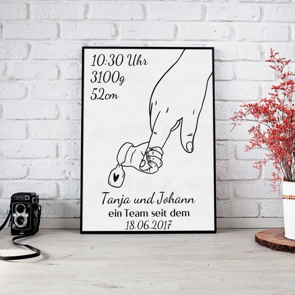 Alleinerziehendes Elternteil Poster - für die Geburt