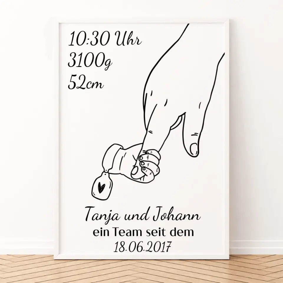 Alleinerziehendes Elternteil Poster - für die Geburt