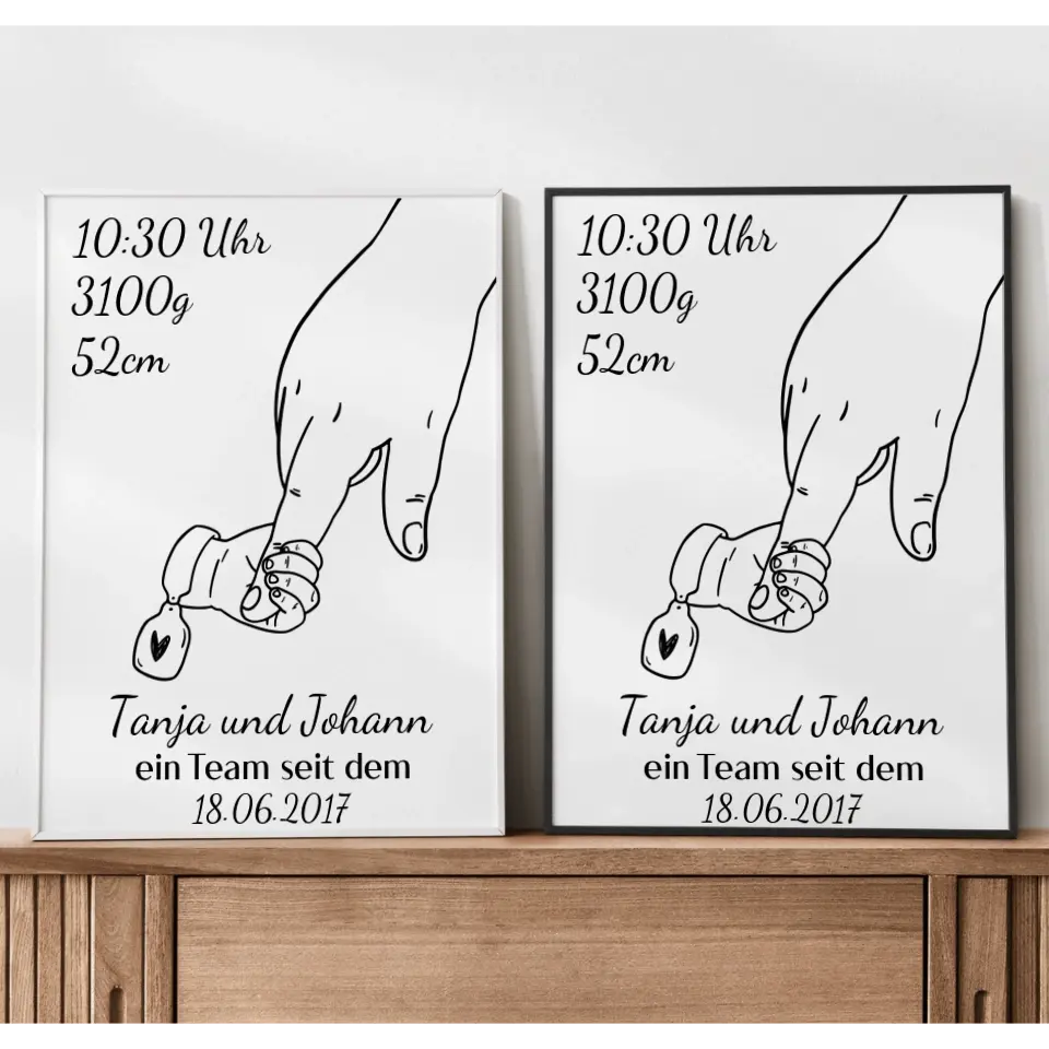 Alleinerziehendes Elternteil Poster - für die Geburt