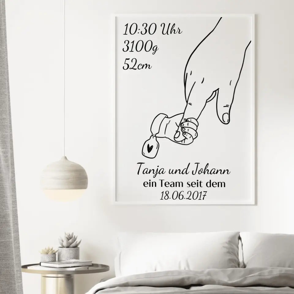 Alleinerziehendes Elternteil Poster - für die Geburt