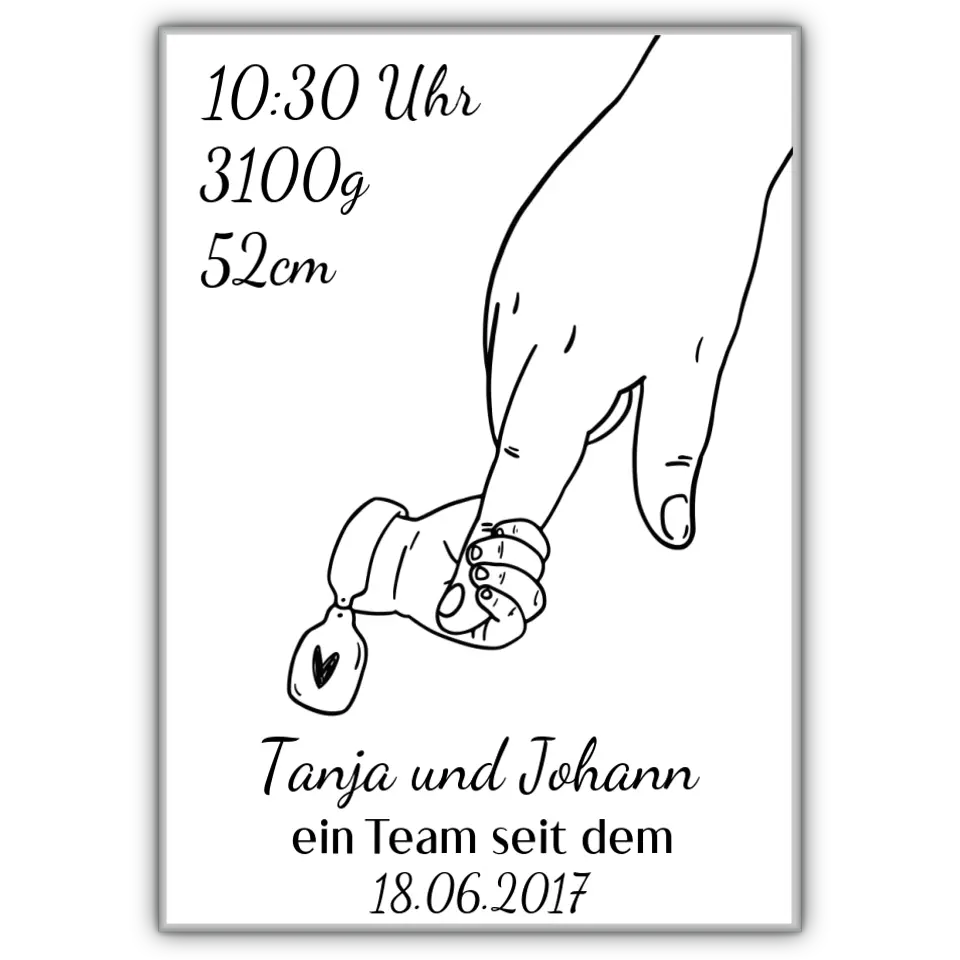 Alleinerziehendes Elternteil Poster - für die Geburt