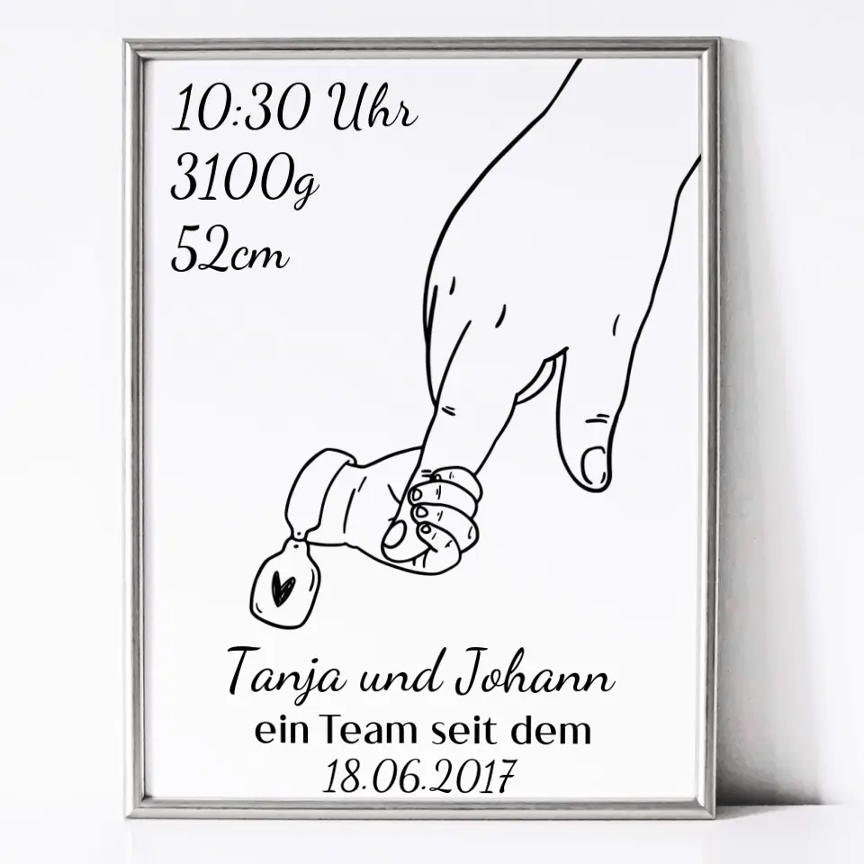 Alleinerziehendes Elternteil Poster - für die Geburt