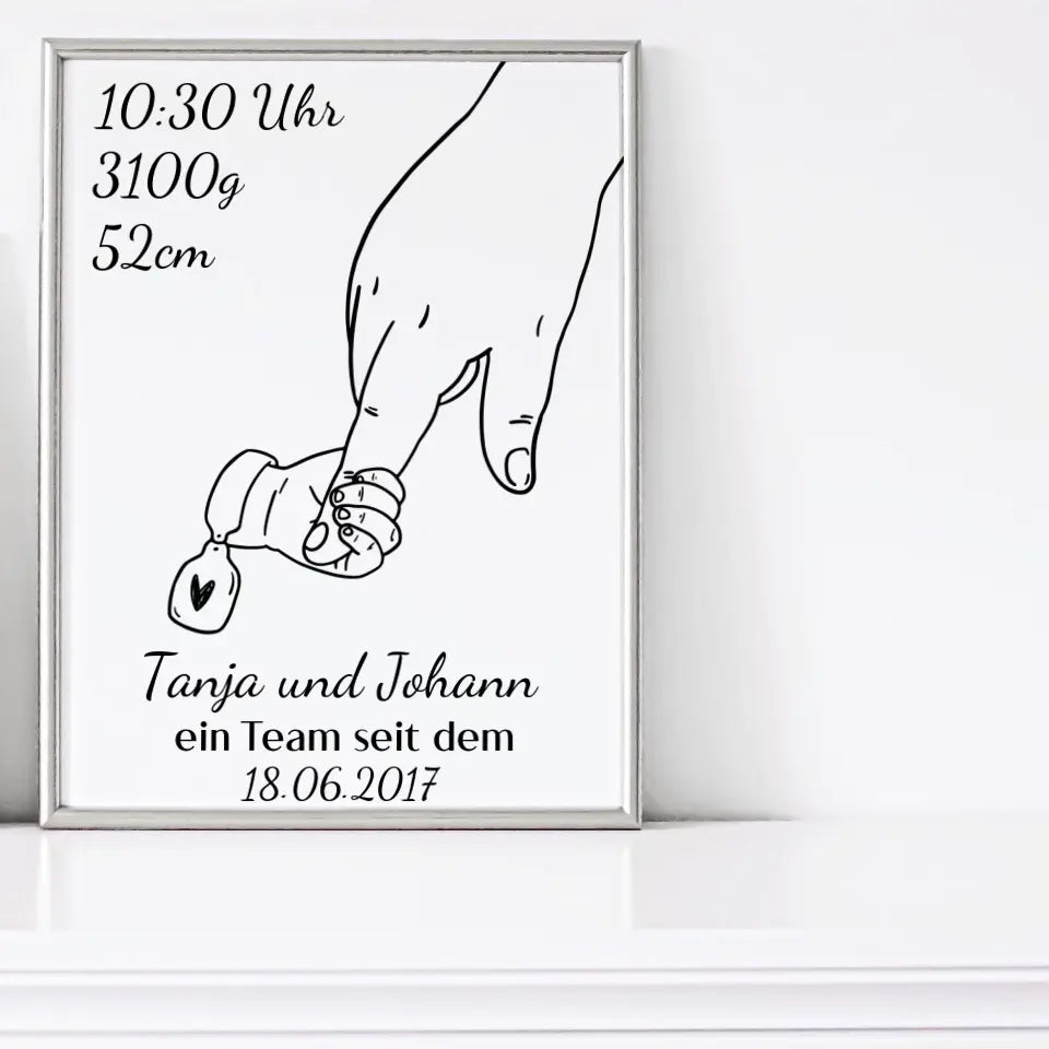 Alleinerziehendes Elternteil Poster - für die Geburt
