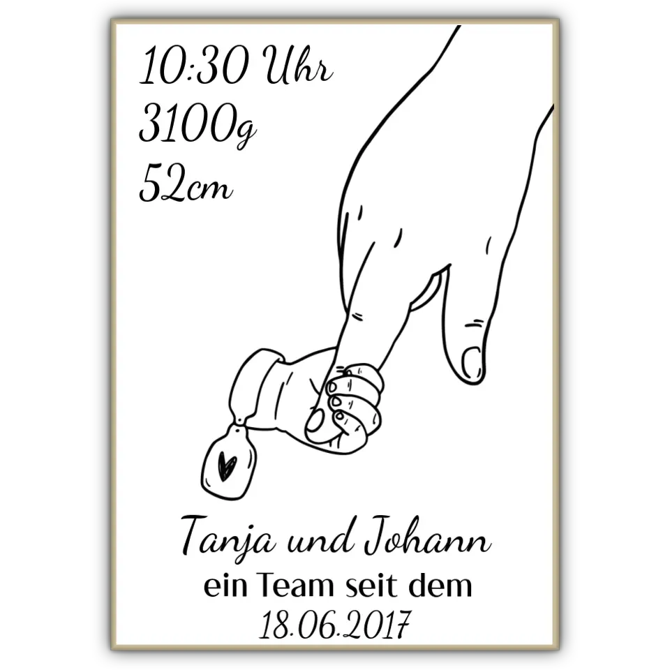 Alleinerziehendes Elternteil Poster - für die Geburt