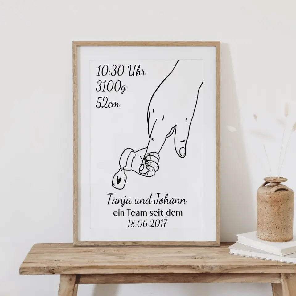Alleinerziehendes Elternteil Poster - für die Geburt