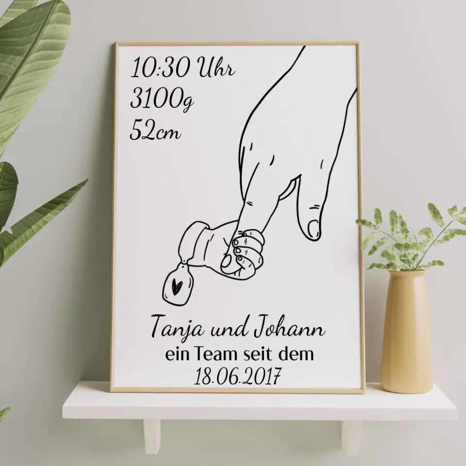 Alleinerziehendes Elternteil Poster - für die Geburt