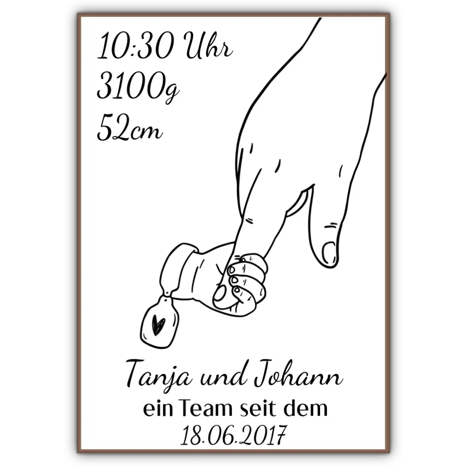Alleinerziehendes Elternteil Poster - für die Geburt