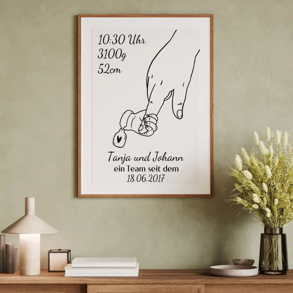 Alleinerziehendes Elternteil Poster - für die Geburt