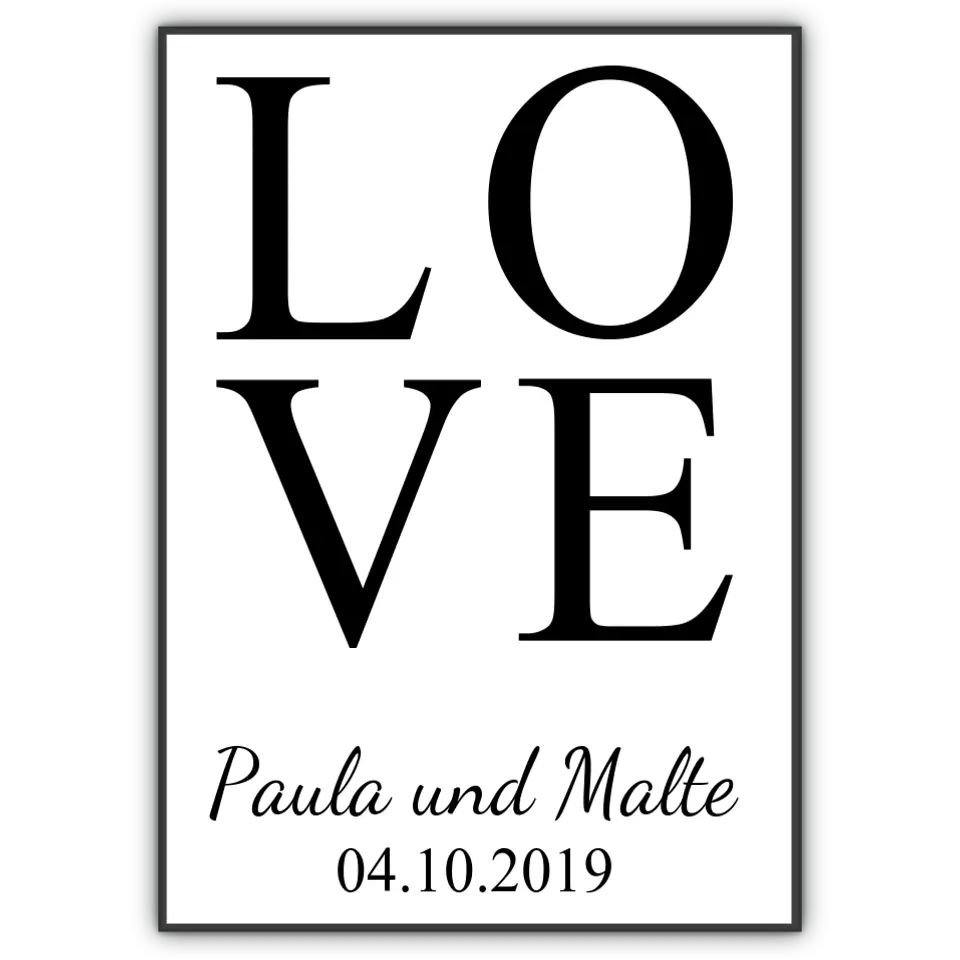 LOVE Poster - für die Familie
