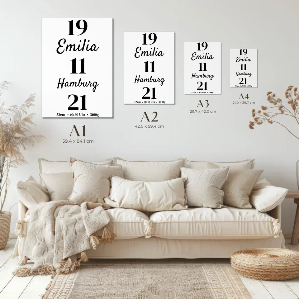 Kopie von Kopie von Kopie von Size Guide Templates, Lounge