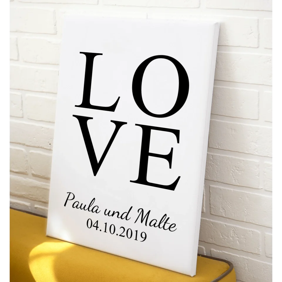 LOVE Leinwand - für die Familie