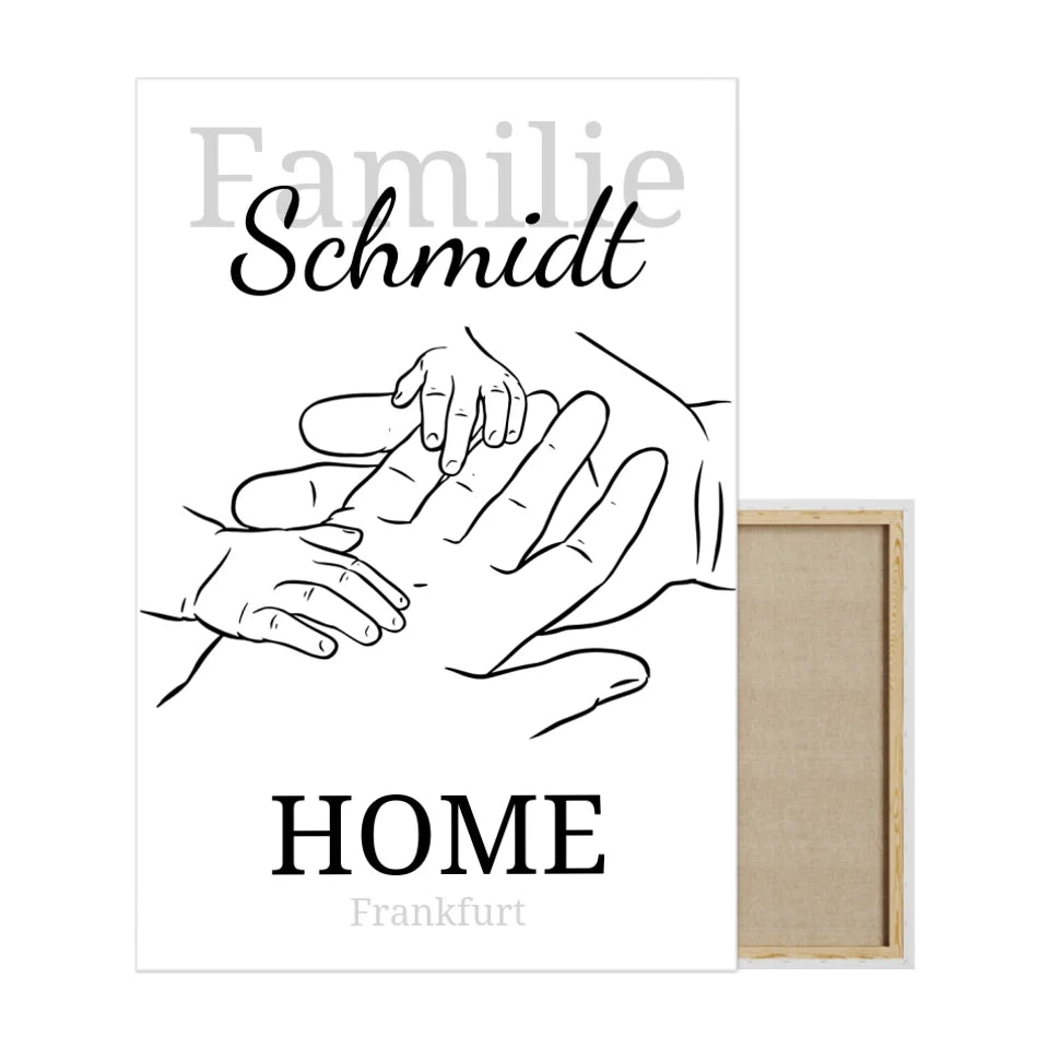 HOME Leinwand - für die Familie