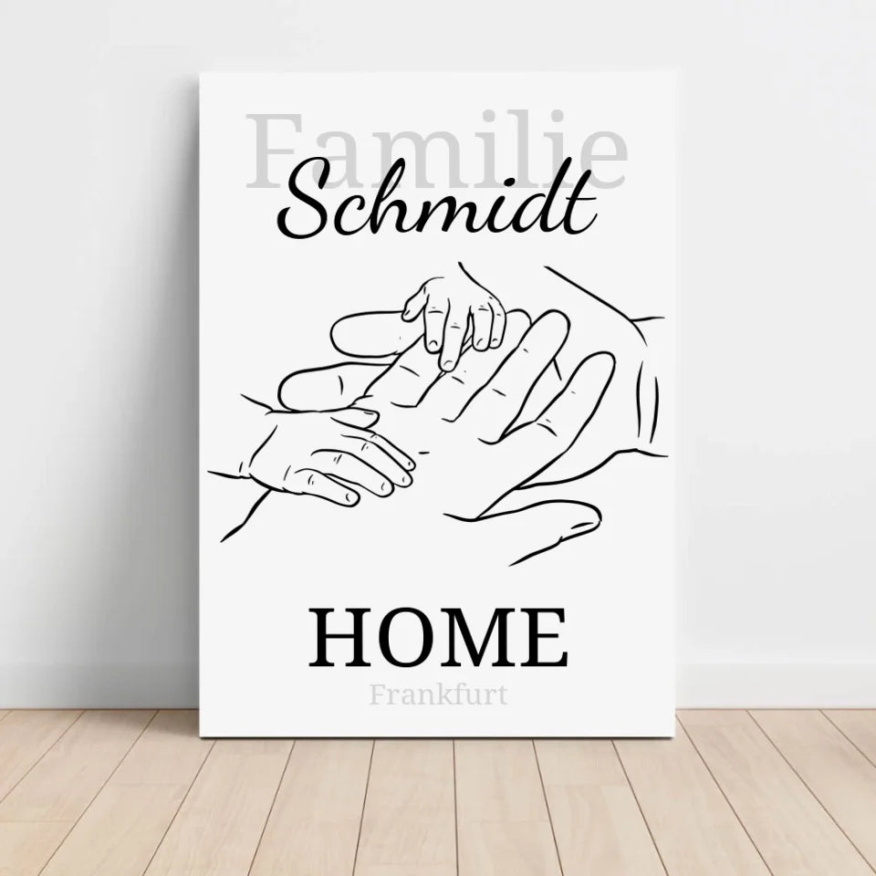 HOME Leinwand - für die Familie