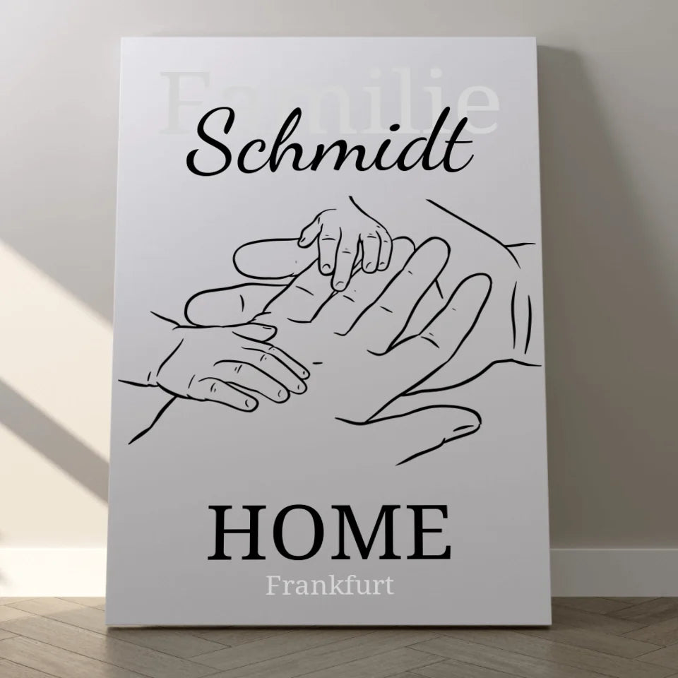 HOME Leinwand - für die Familie