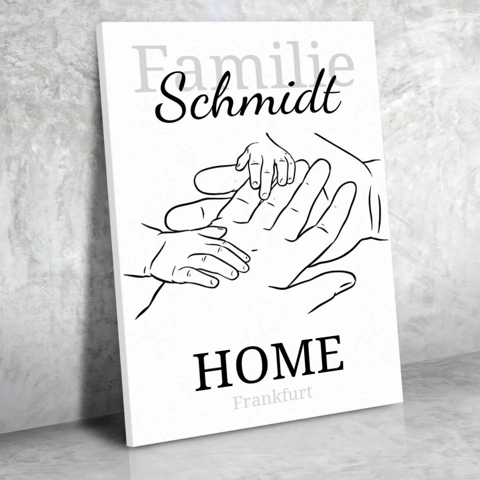 HOME Leinwand - für die Familie