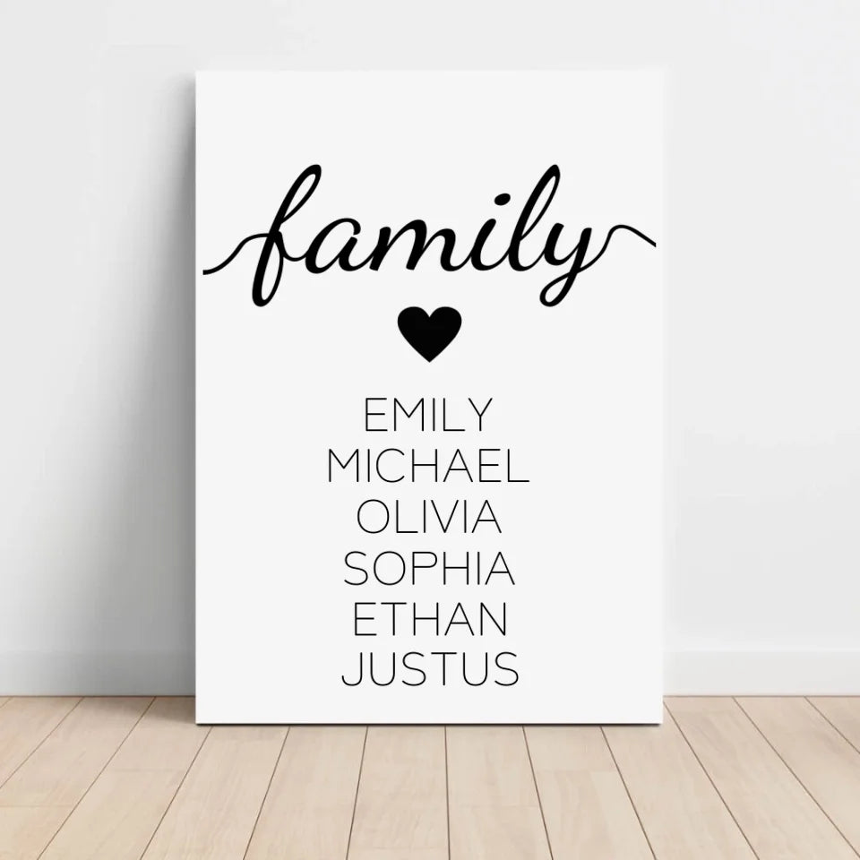 family Leinwand - für die Familie