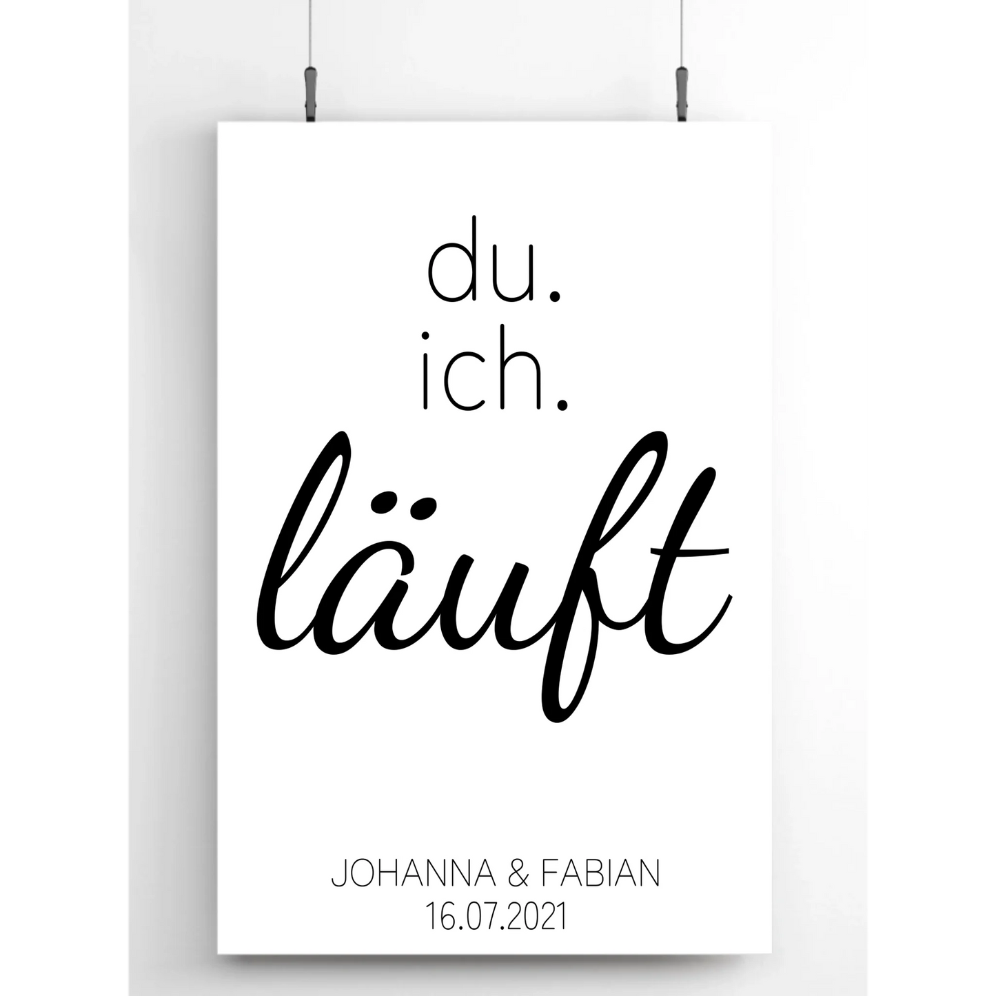 Du. Ich. Poster - für Paare