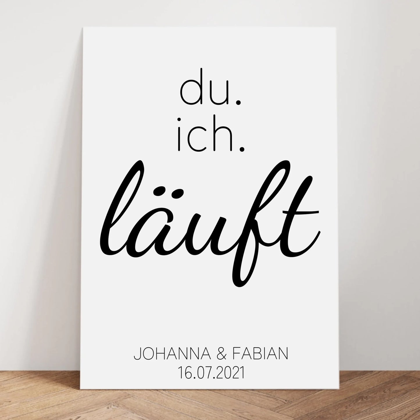 Du. Ich. Poster - für Paare