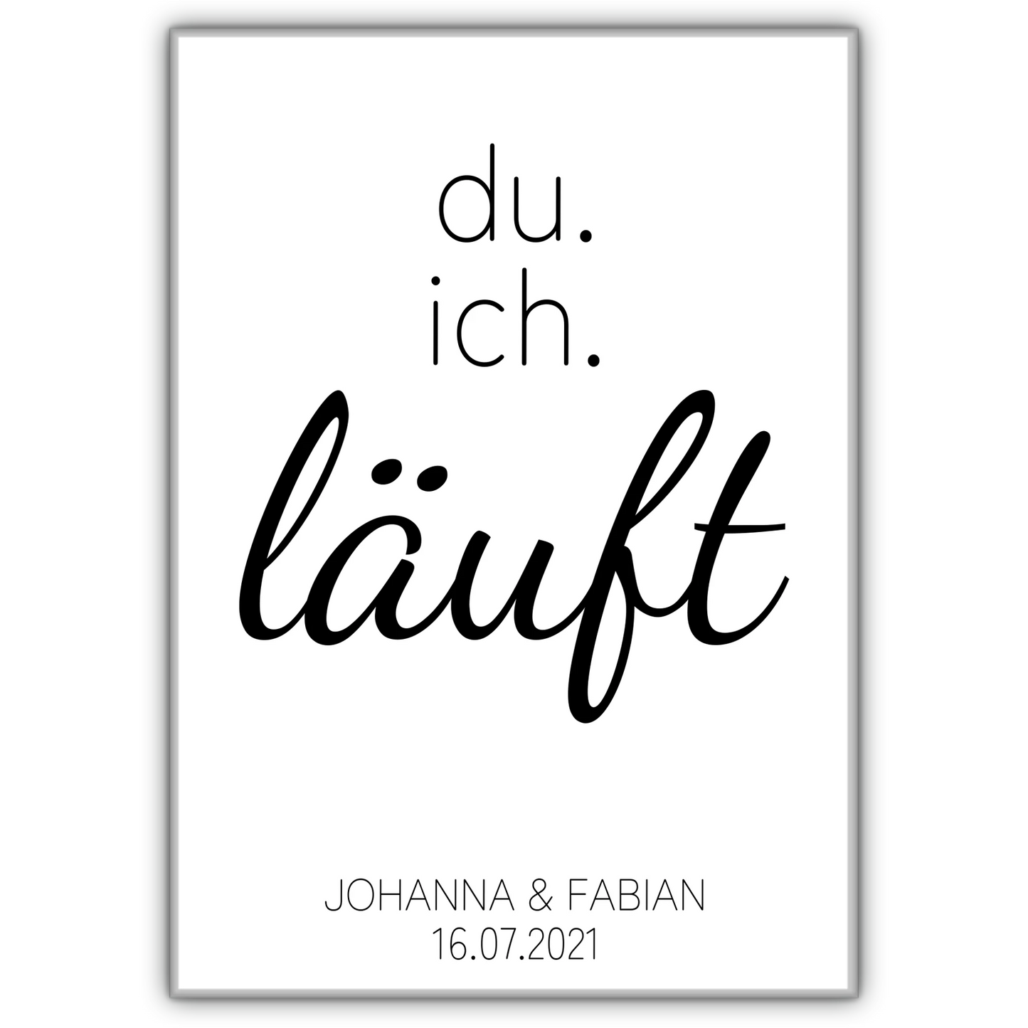 Du. Ich. Poster - für Paare