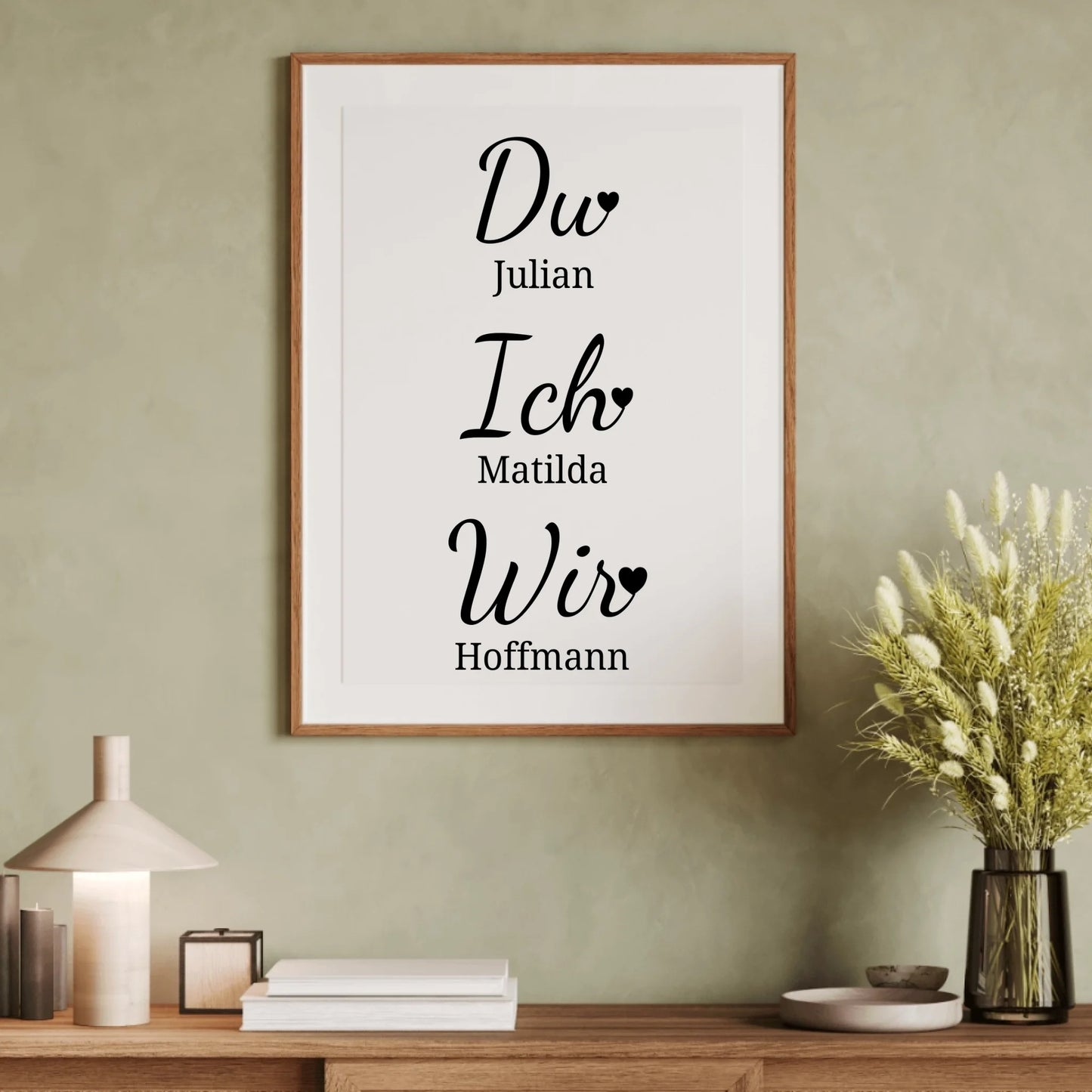 Du. Ich. Wir. Poster - für die Hochzeit
