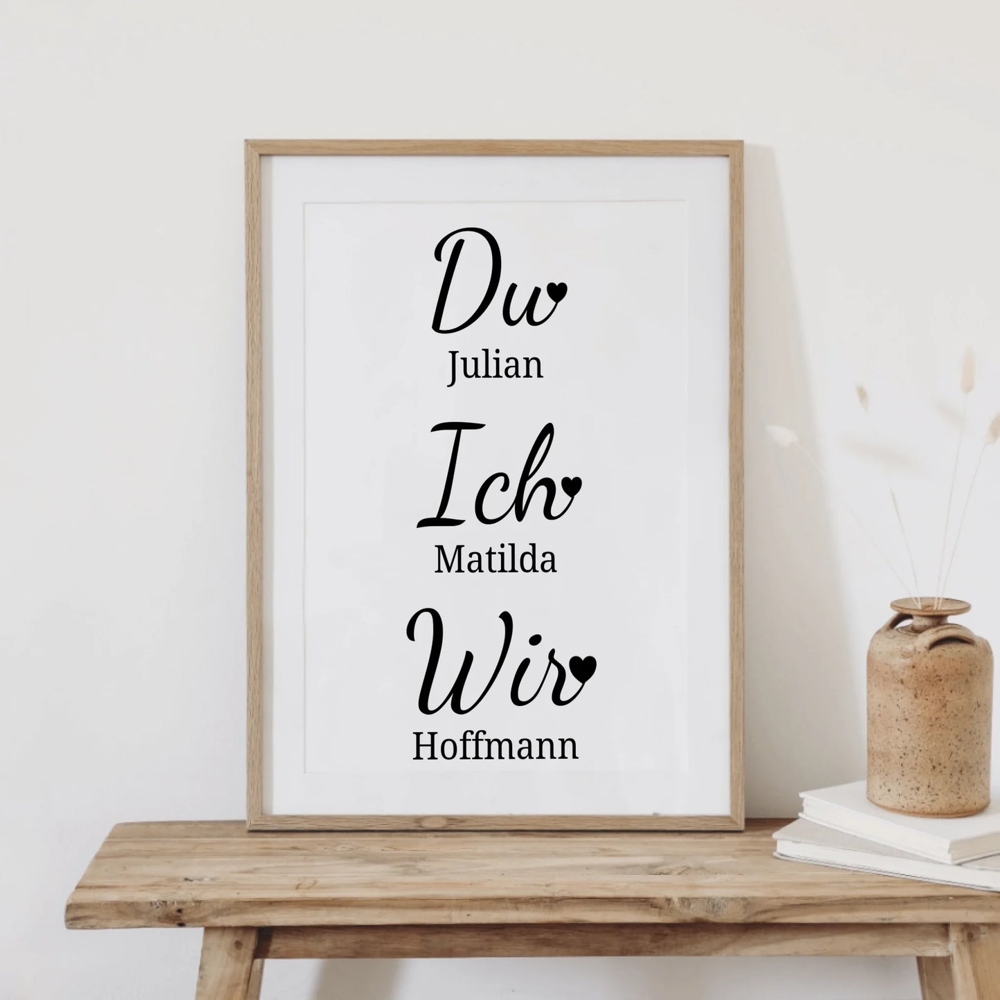 Du. Ich. Wir. Poster - für die Hochzeit