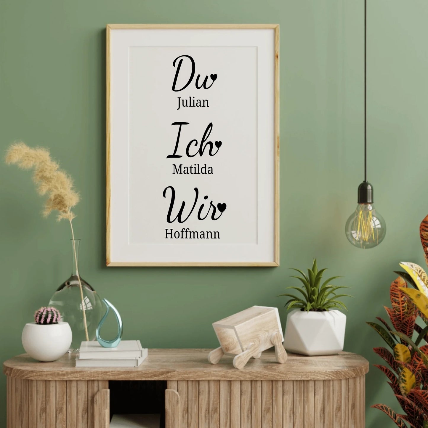 Du. Ich. Wir. Poster - für die Hochzeit