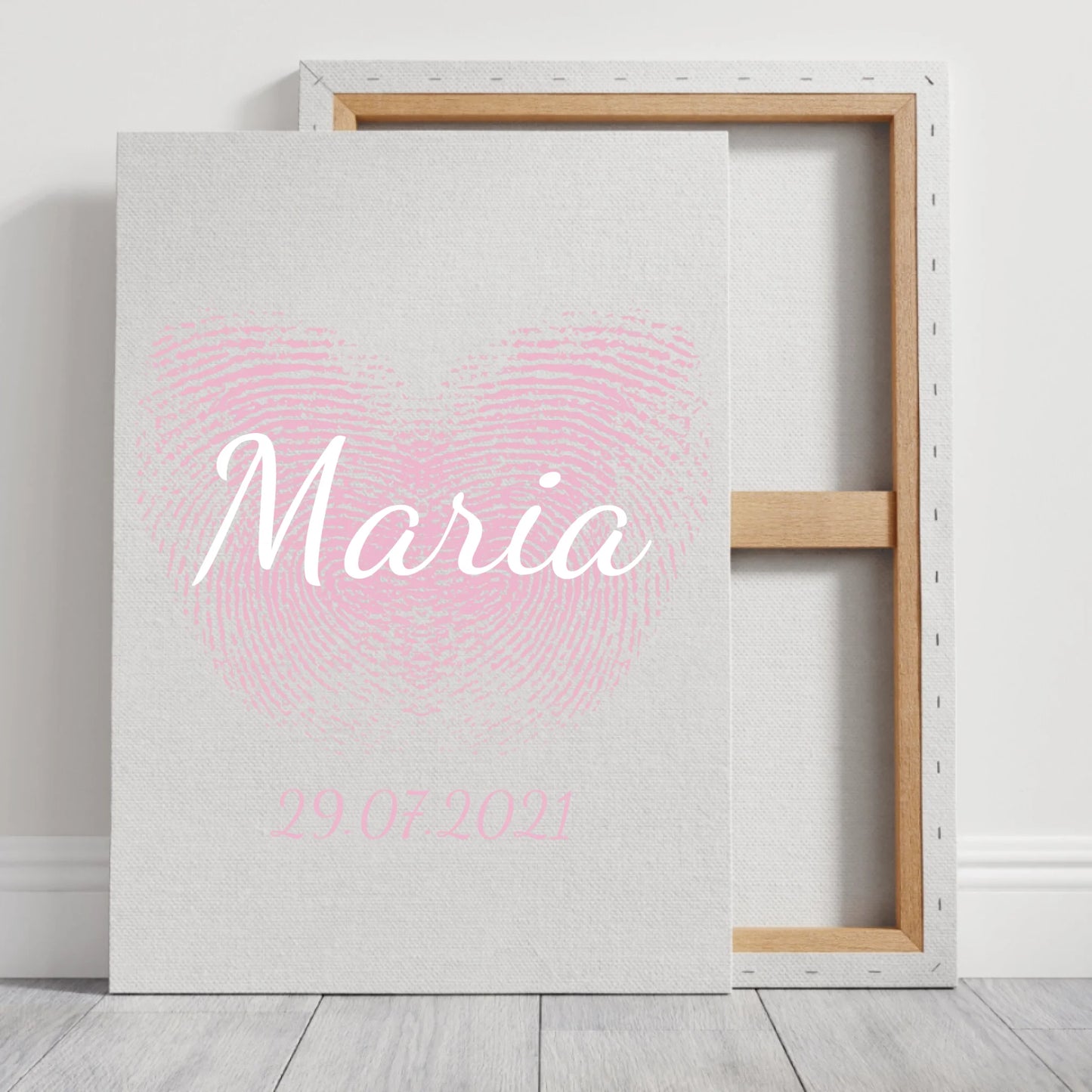 Herz Leinwand - für die Geburt