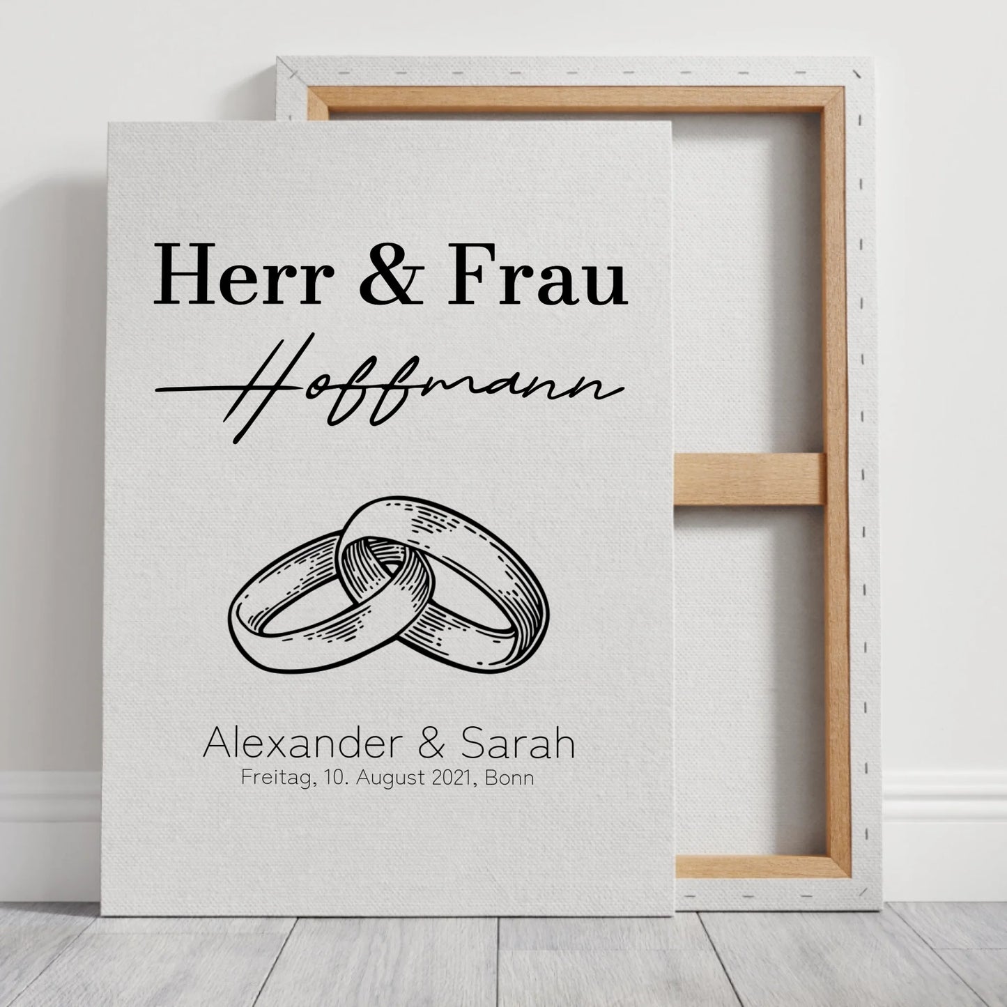 Herr & Frau Leinwand - für die Hochzeit