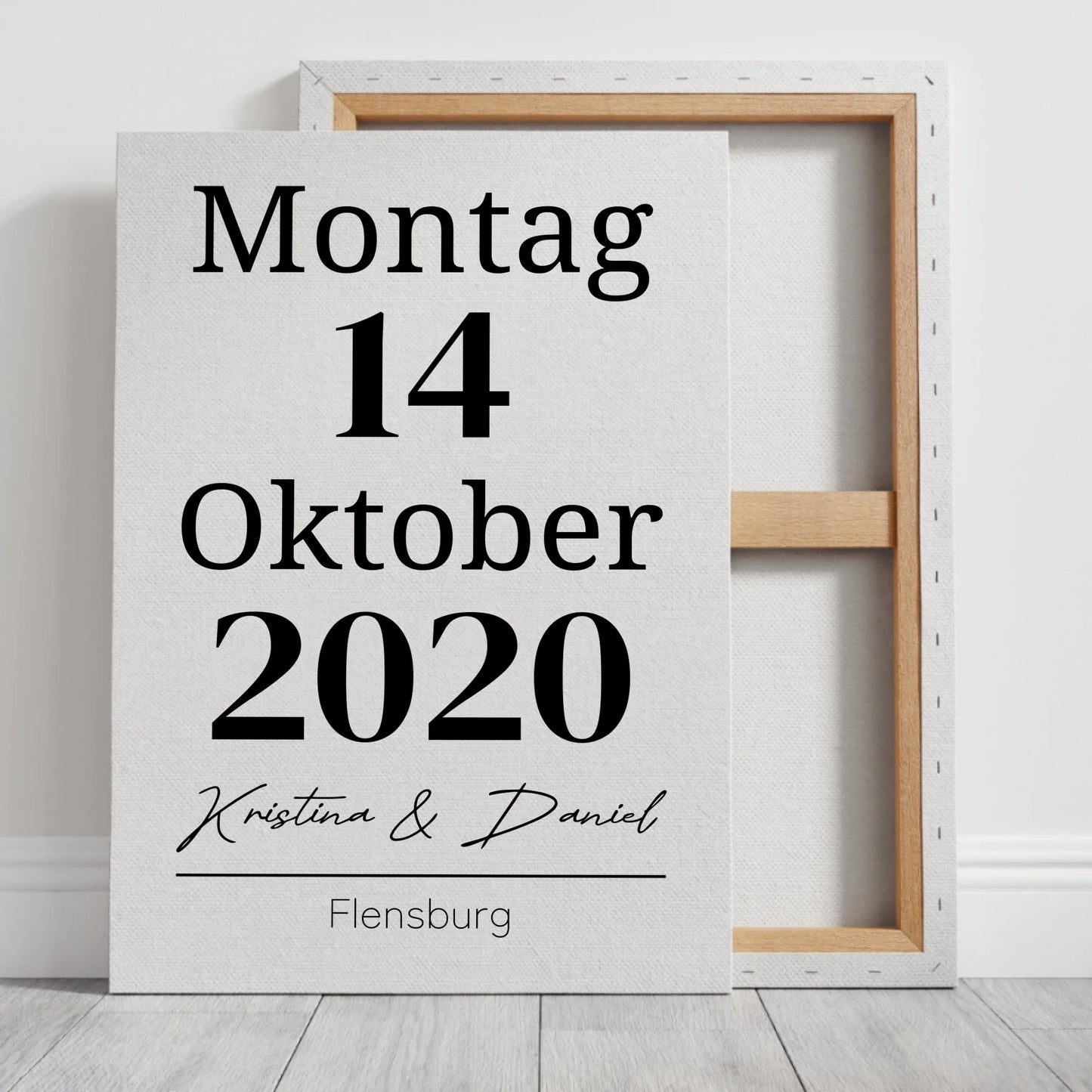 Kalender Leinwand - für die Hochzeit