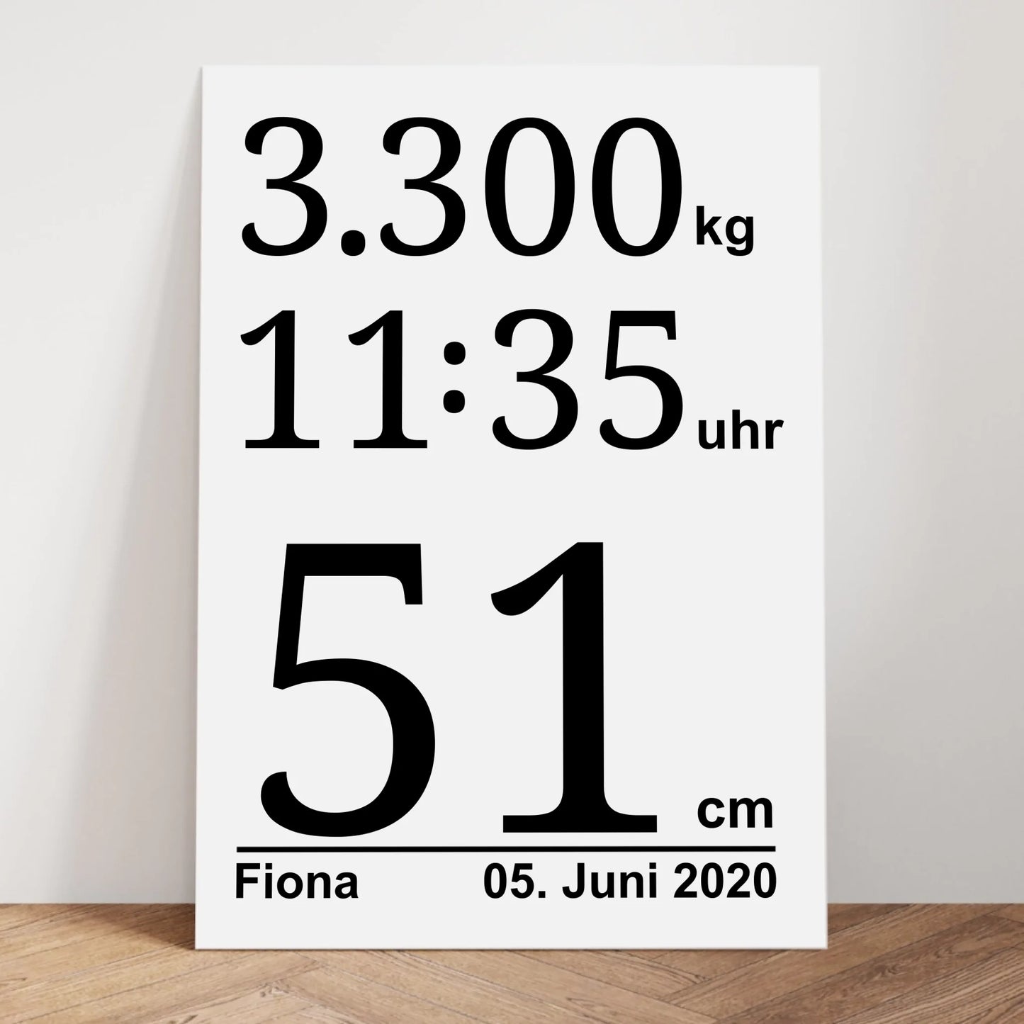 Kalender Poster - für die Geburt