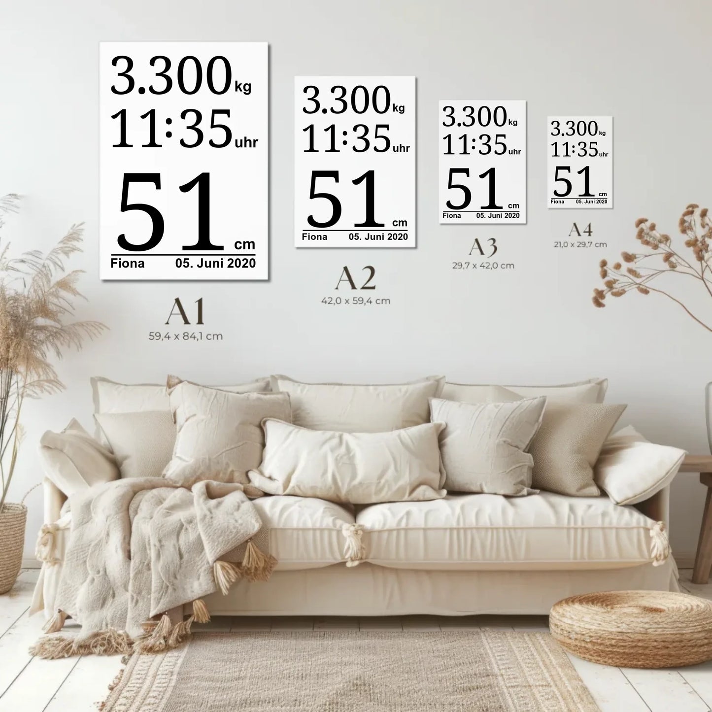Kopie von Kopie von Kopie von Size Guide Templates, Lounge