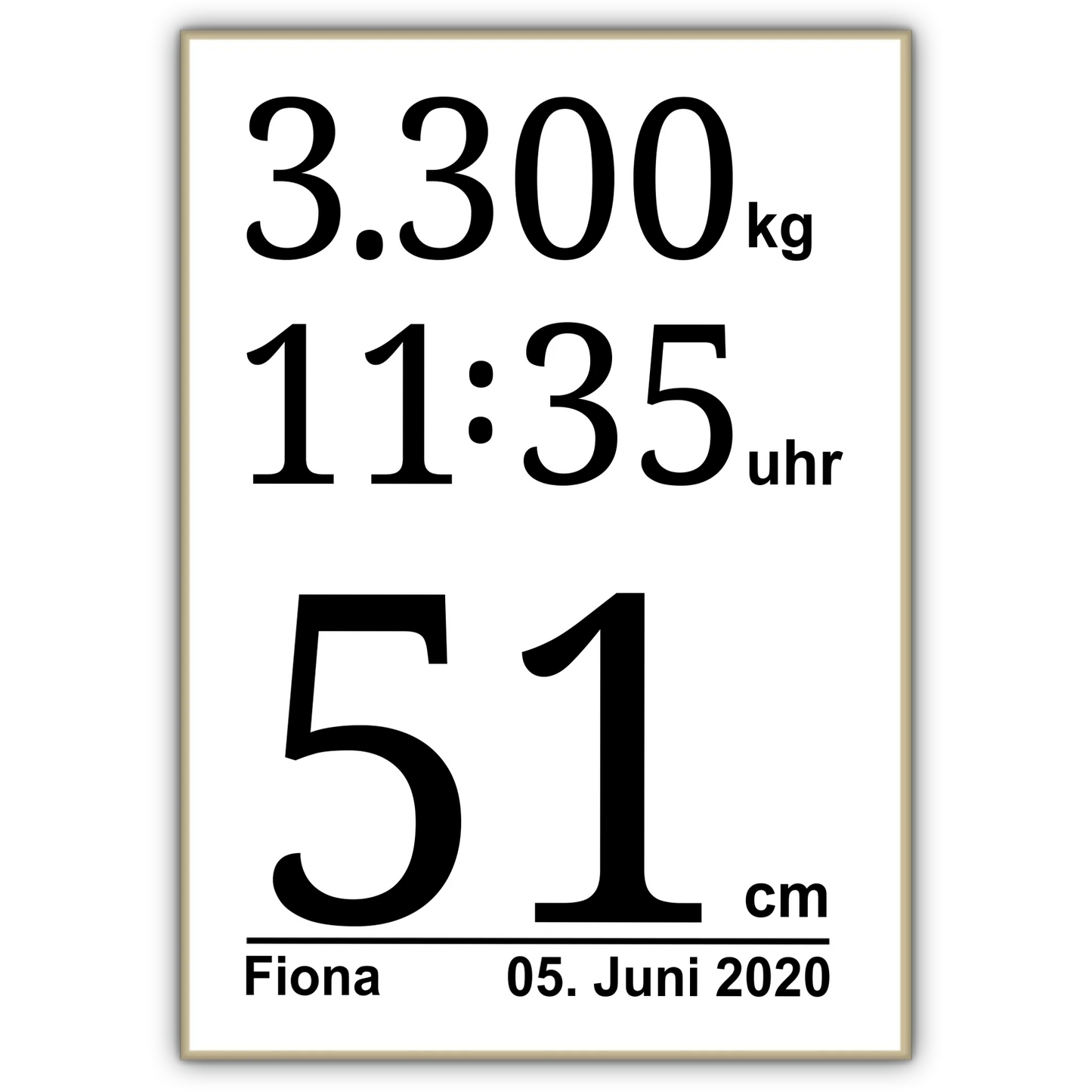 Kalender Poster - für die Geburt